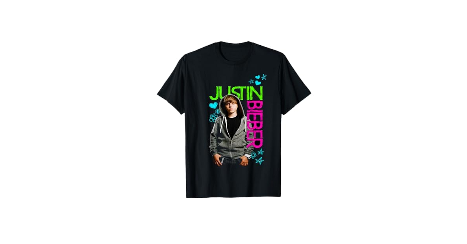 Justin Bieber Tシャツ ブラック　ホンジュラス製　xl 小さめ Amazon.com: Official Justin Bieber Black T-Shirt : Clothing